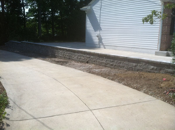 Driveway Retaining Wall